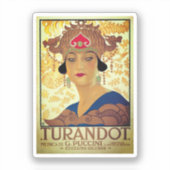 Poster voor Turandot - Giacomo Puccini Sticker (Voorkant)