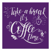 Poster voor ultraviolet koffiebord (Voorkant)