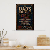 Poster voor vaders garage (Keuken)