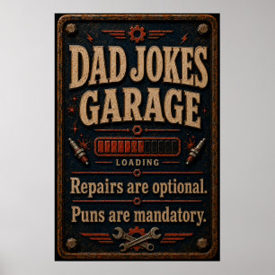 Poster voor vaders garage
