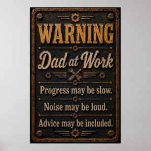 Poster voor vaders garage