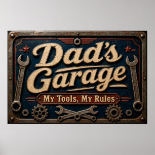 Poster voor vaders garage