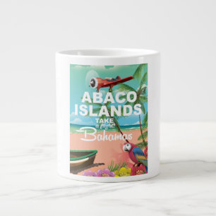 Poster voor vakantie op de eilanden van Abaco Grote Koffiekop