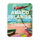 Poster voor vakantie op de eilanden van Abaco Magneet (Verticaal)