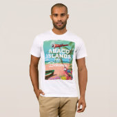 Poster voor vakantie op de eilanden van Abaco T-shirt (Voorkant volledig)