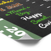 POSTER VOOR VERJAARDAG MET VOETBALMIJLPAAL - ELKE  (Hoek)