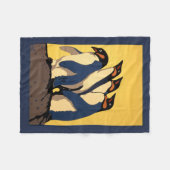 Poster voor vervoer met de metro naar de London Zo Fleece Deken (Voorkant (Horizontaal))