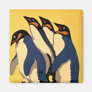 Poster voor vervoer met de metro naar de London Zo Magneet