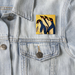 Poster voor vervoer met de metro naar de London Zo Vierkante Button 5,1 Cm