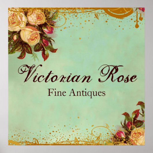 Poster voor Victoriaans Roos (Voorkant)