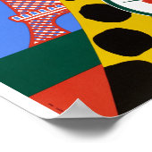 Poster voor Vintage-reisreis van Cameroon Airlines (Hoek)