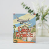 Poster voor Vintage Travel Briefkaart (Staand voorkant)