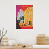 Poster voor Vintage Travel in Zuid-Amerika (Keuken)