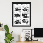 Poster voor Vintage-wagens (Thuiskantoor)