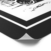 Poster voor Vintage-wagens (Hoek)