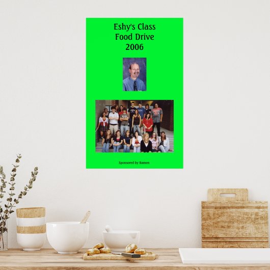 Poster voor voedingsdrive (Keuken)