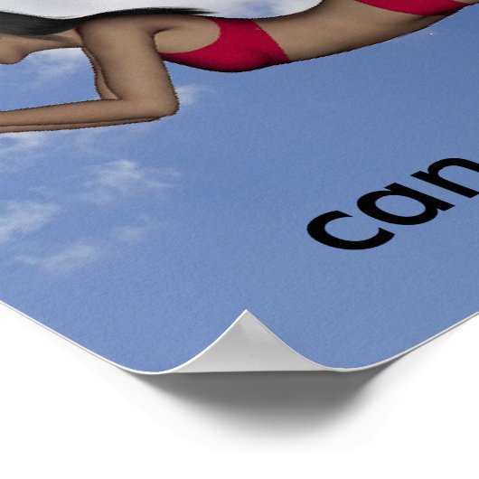 Poster voor volleybal vrouwen (Hoek)