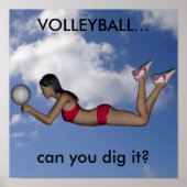 Poster voor volleybal vrouwen (Voorkant)