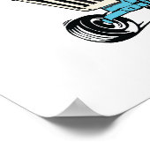 Poster voor voorstedelijke achtertuin tractor Club (Hoek)