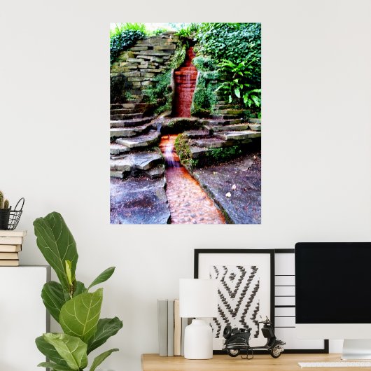 Poster voor vrede, liefde en rust (Thuiskantoor)