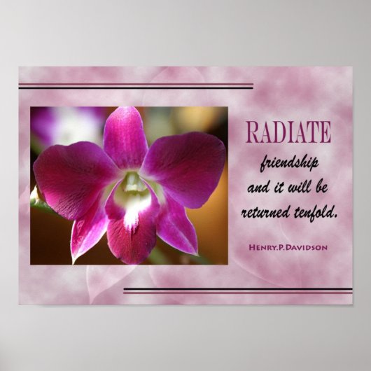 Poster VOOR VRIENDSHIP-QUOTATIE (Voorkant)