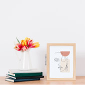 Poster voor vrouwelijke loopbaan