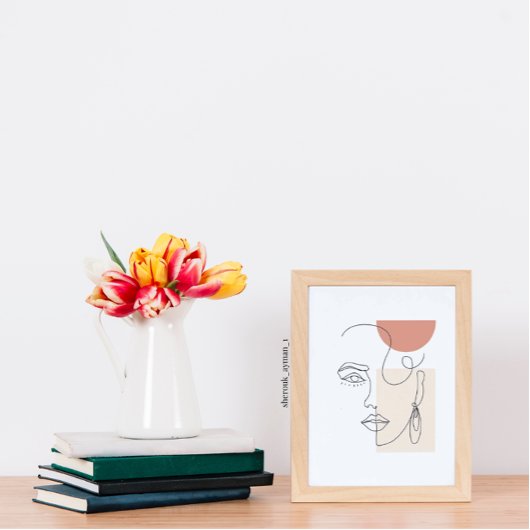 Poster voor vrouwelijke loopbaan