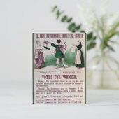 Poster voor vrouwenoverlijden briefkaart (Staand voorkant)