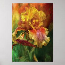 Poster voor vuurgodin/afdruk