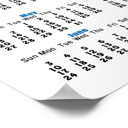 Poster voor Wall Calendar 2012 (Hoek)