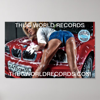 poster voor wasprogramma ' s voor auto ' s