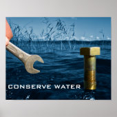 Poster voor waterbesparing (Voorkant)