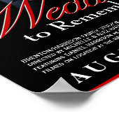 Poster voor Weddenfilms - Aanpasbaar formaat zwart (Hoek)