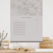 Poster voor weddenschappen (Keuken)