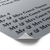 Poster voor weddenschappen bij ontvangst van zitpl