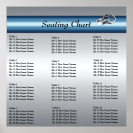 Poster voor weddenschappen bij ontvangst van zitpl