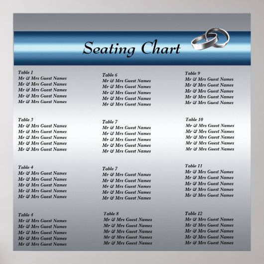 Poster voor weddenschappen bij ontvangst van zitpl (Voorkant)