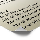 Poster voor weddenschappen bij ontvangst van zitpl (Hoek)