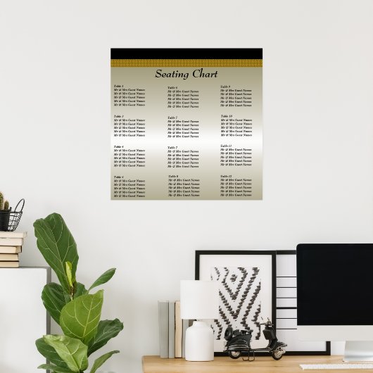 Poster voor weddenschappen bij ontvangst van zitpl (Thuiskantoor)