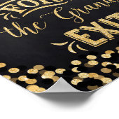 Poster voor weddenschappen - zwarte gouden handsch (Hoek)