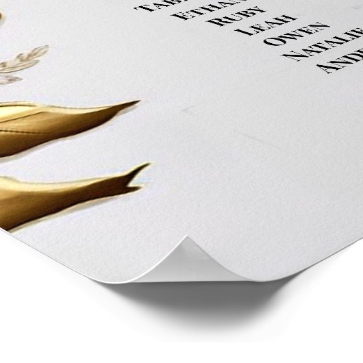 Poster voor weduwenkaarten (Hoek)