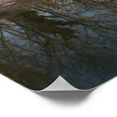 Poster voor weerkaatsing van het winterwater (Hoek)