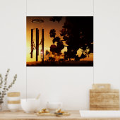 poster voor windjingse zonsondergang (Keuken)
