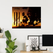 poster voor windjingse zonsondergang (Thuiskantoor)