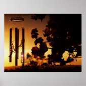 poster voor windjingse zonsondergang (Voorkant)