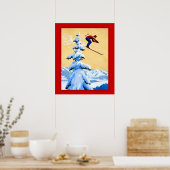 poster voor wintersport (Keuken)