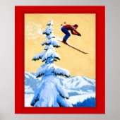  poster voor wintersport (Voorkant)