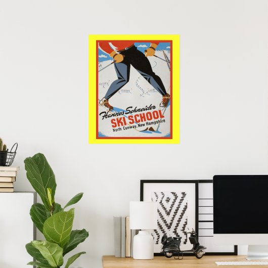  poster voor wintersport (Thuiskantoor)