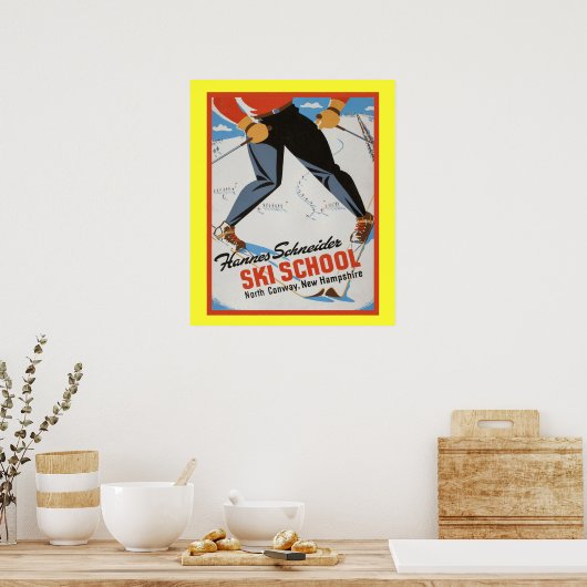  poster voor wintersport (Keuken)