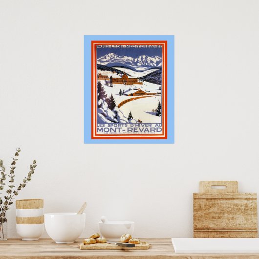  poster voor wintersport (Keuken)